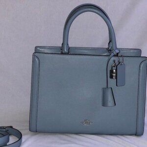Coach Zoe Leather Carryall Purse Excellent Condition